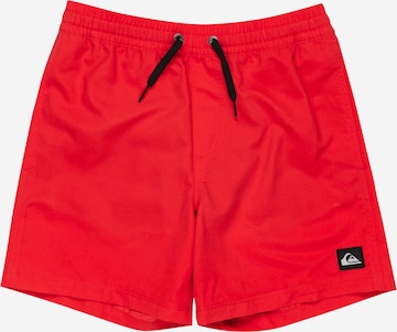 Shorts de bain 'Everyday Solid Volley Yth 14' QUIKSILVER en rouge : devant