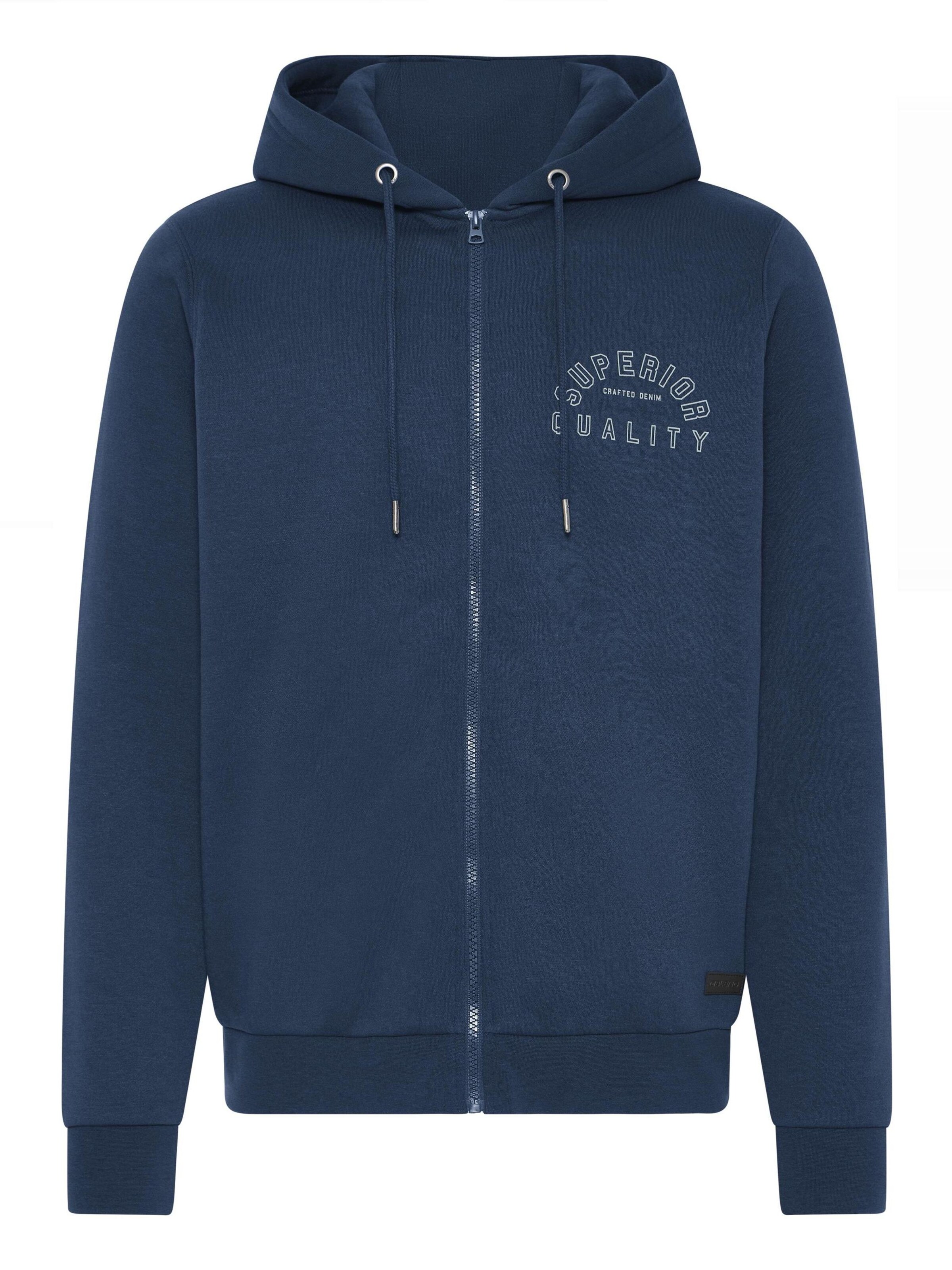 BLEND - Sudadera con cremallera ' BHSunic ' en azul: frente