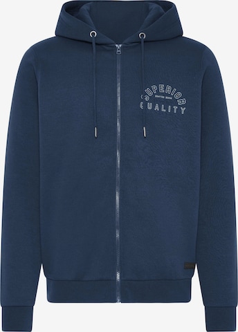 BLEND - Sudadera con cremallera ' BHSunic ' en azul: frente