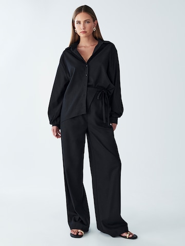 Willa Bluse 'Lagoon' in Schwarz: Vorderseite