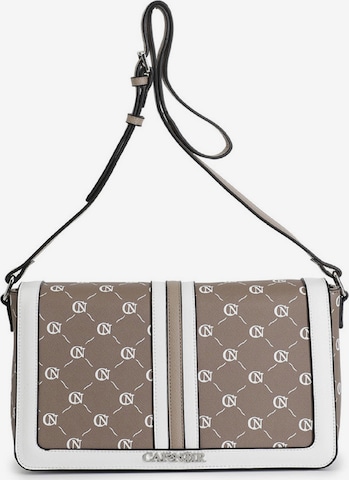 Borsa a tracolla di CAFè NOIR in grigio: frontale