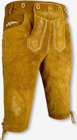 Hofglanz Regular Traditional Pants in Brown: front