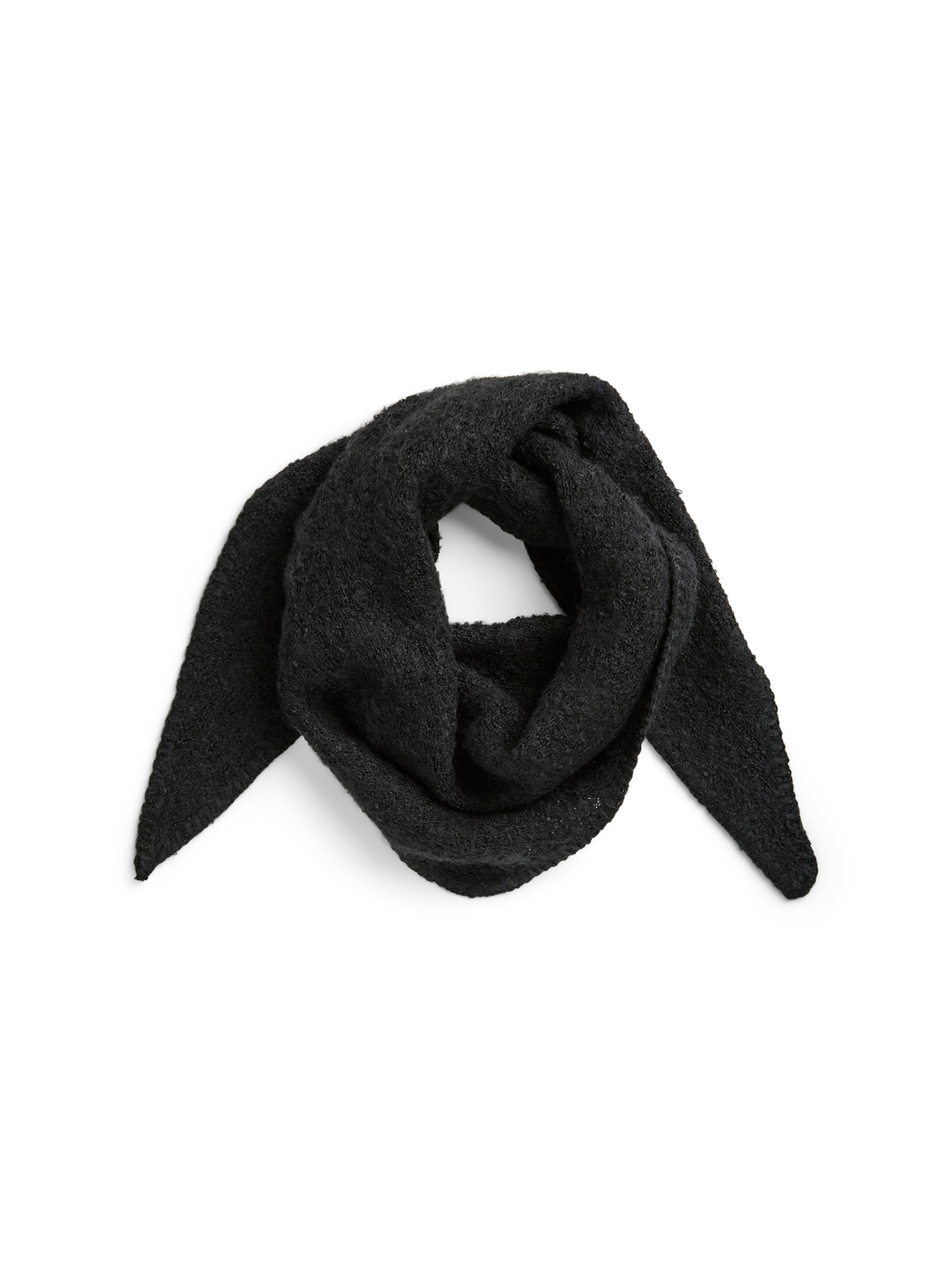 PIECES Scarf 'PCPYRON' in Black: front