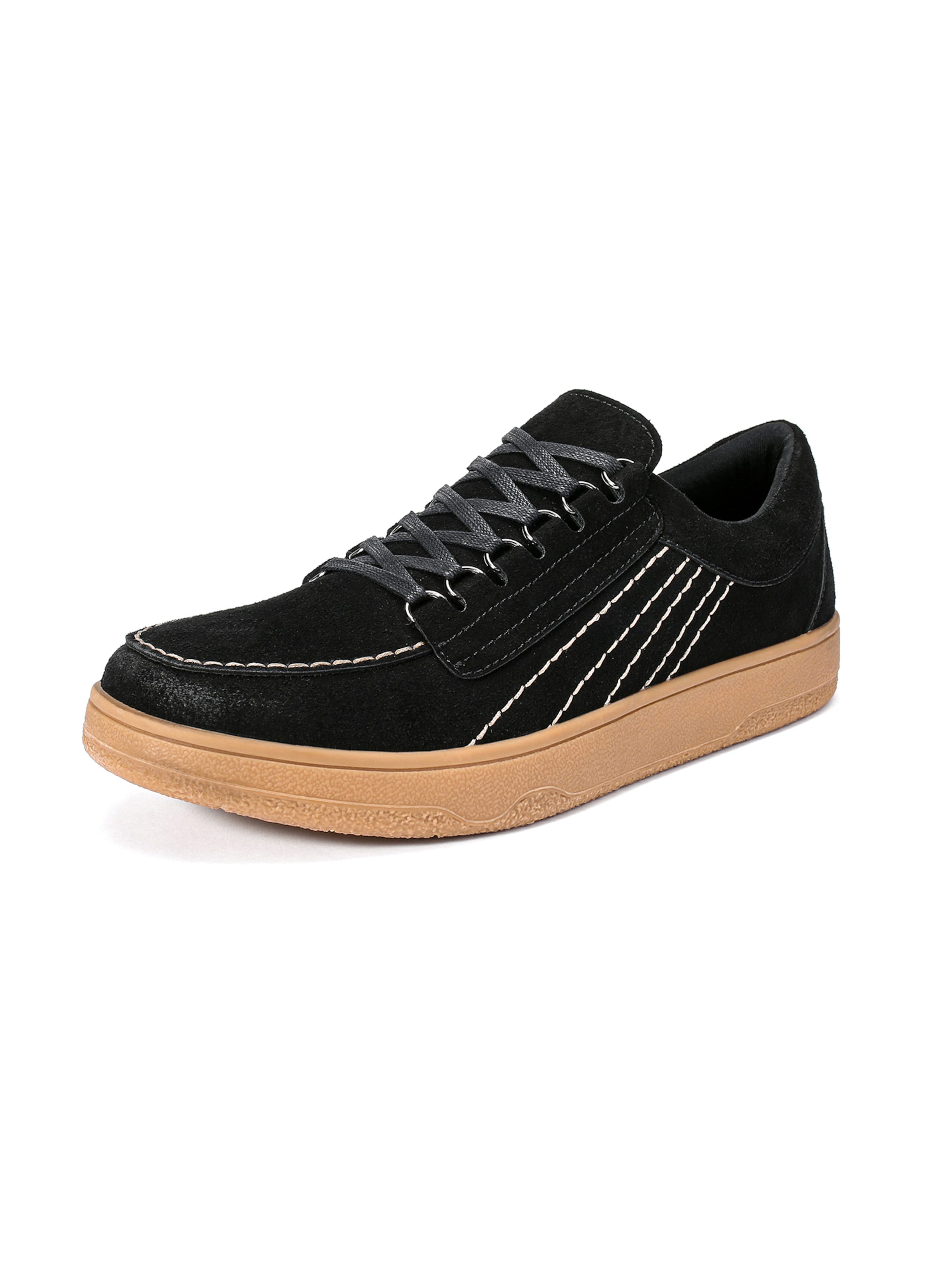 ALLTHEMEN Schnürschuh 'Anklang'‌‌‌‌‌‌‌‌‌ in Schwarz: Vorderseite