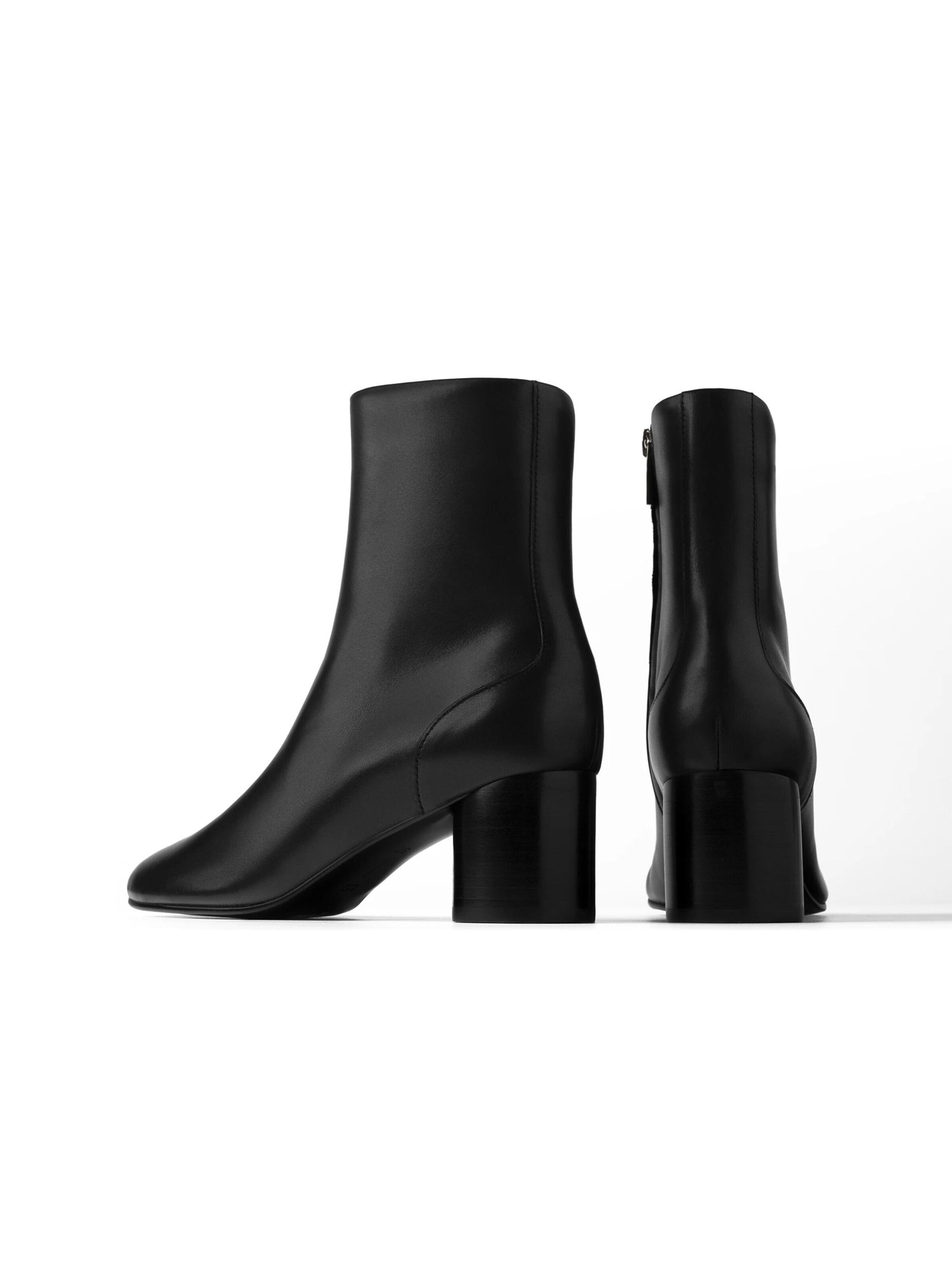 L37 HANDMADE SHOES Bokabakancsok 'MEET ME DOWNTOWN' - fekete