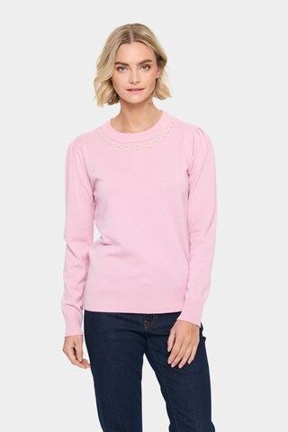 Pull-over 'Temma' SAINT TROPEZ en rose : devant