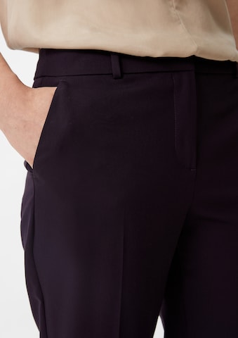 COMMA Slimfit Broek in Zwart