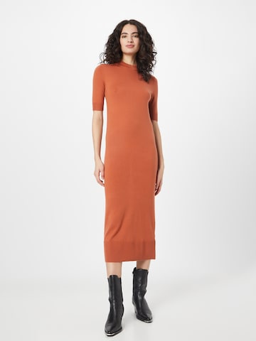 Calvin Klein Knitted dress in Red: front