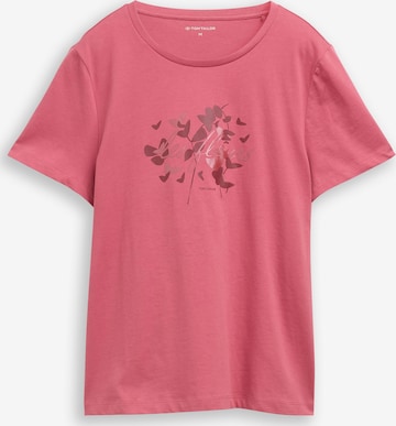 Tricou de la TOM TAILOR pe roșu: față