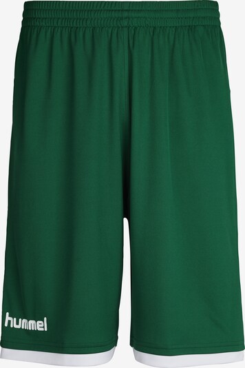 Hummel Sporthose in grün / weiß, Produktansicht