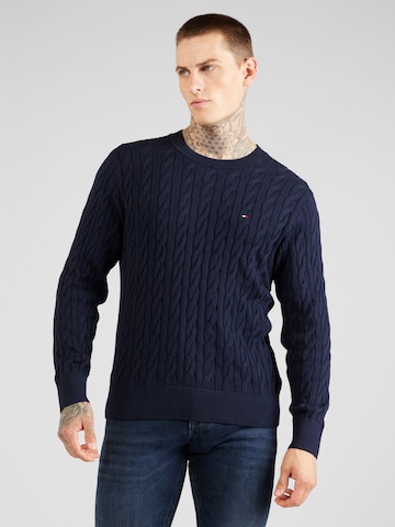 TOMMY HILFIGER Trui 'Classics' in Blauw: voorkant