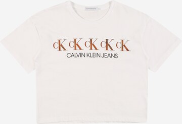 Calvin Klein Jeans Shirt in White: front