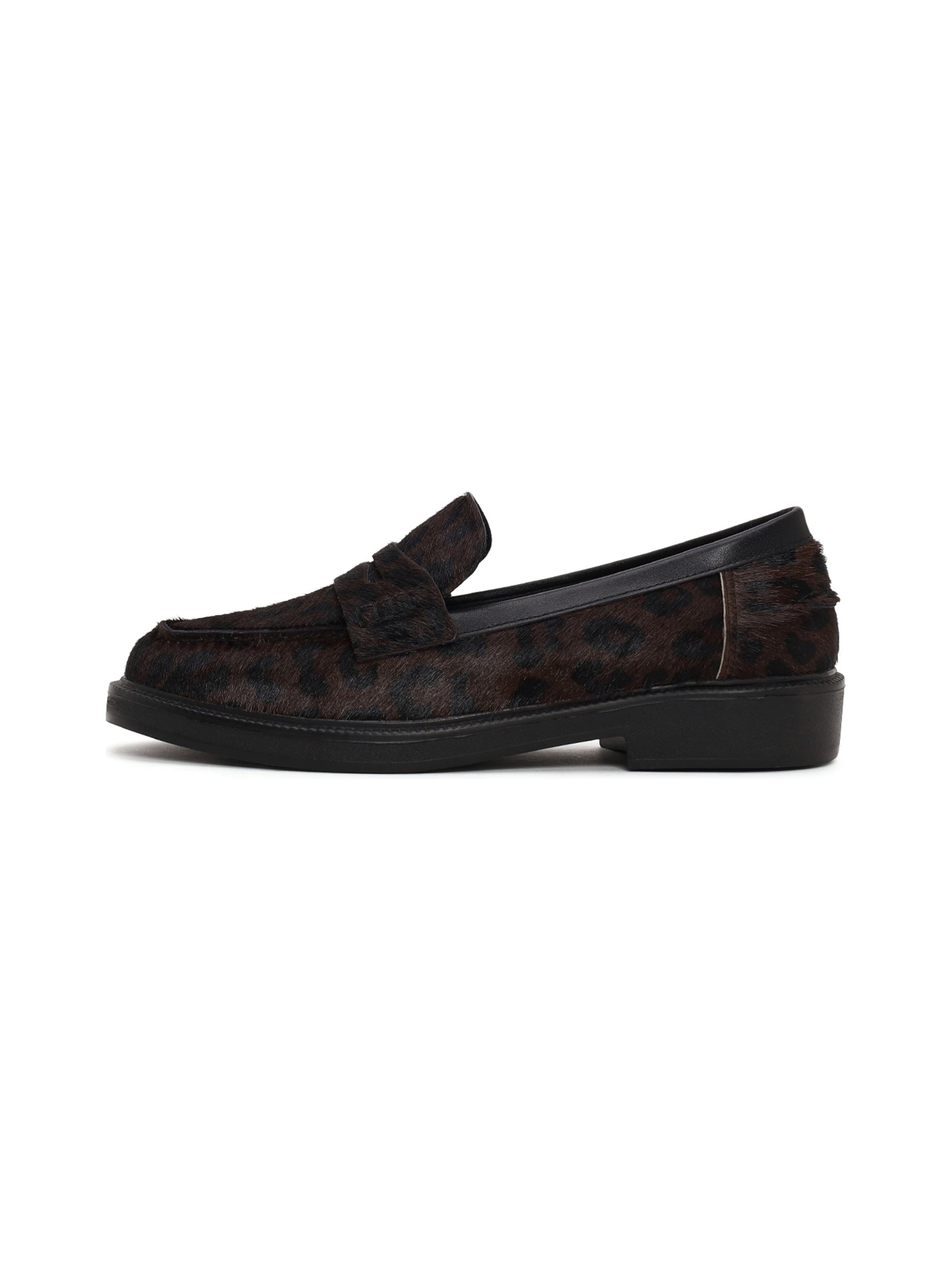 Derimod - Sapato Slip-on em castanho: frente
