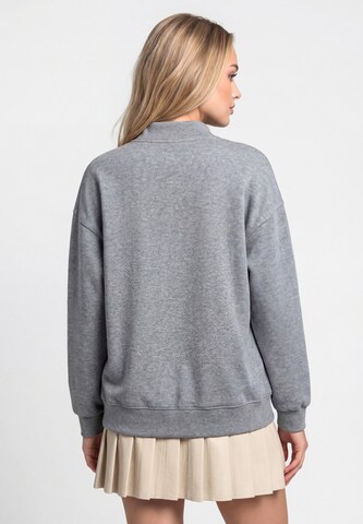 MYMO - Sudadera con cremallera en gris
