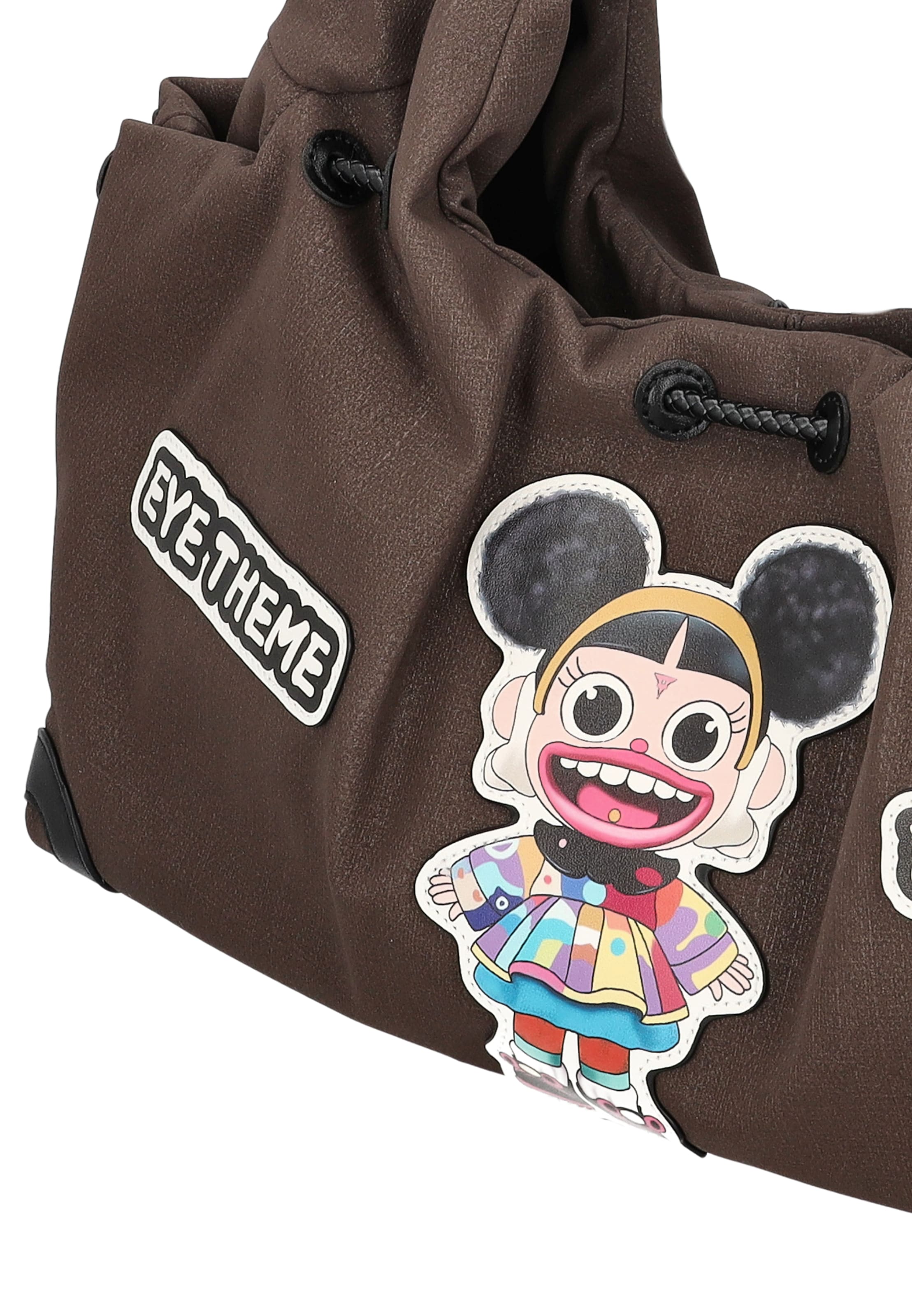 myMo Pop - Bolso de hombro 'Pop Eye Theme' en marrón
