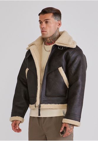 Giacca invernale 'Aviator' di SikSilk in marrone