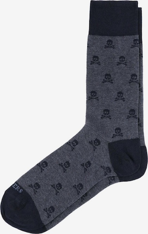 Scalpers Socken 'Nos Skull' in Blau: predná strana