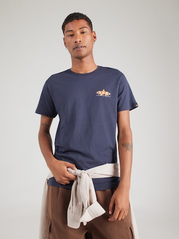 ALPHA INDUSTRIES - Camiseta en azul
