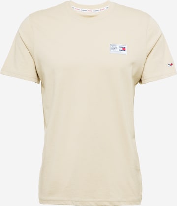 T-Shirt Tommy Jeans en beige : devant