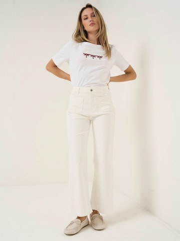 Camomilla Italia Wide leg Trousers 'Daffy' in White: front