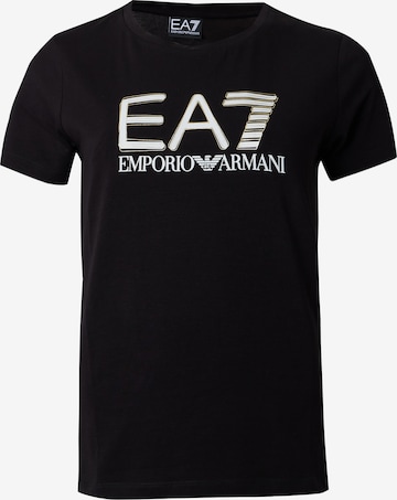 juoda EA7 Emporio Armani Marškinėliai: priekis