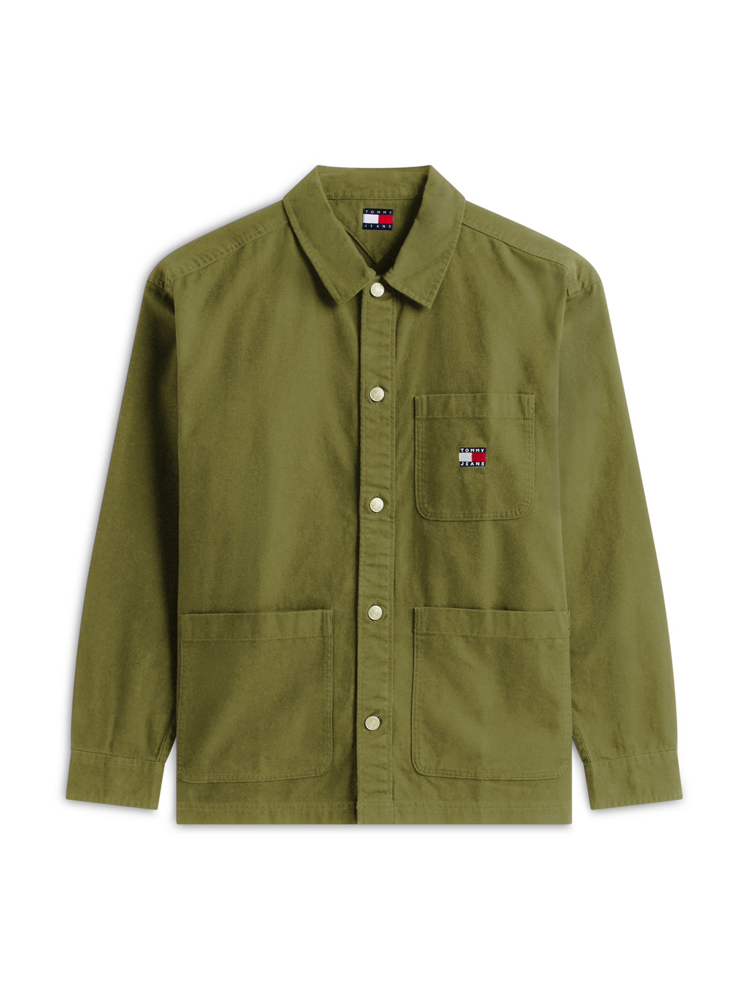 Giacca di mezza stagione 'Essential' di Tommy Jeans in verde: frontale