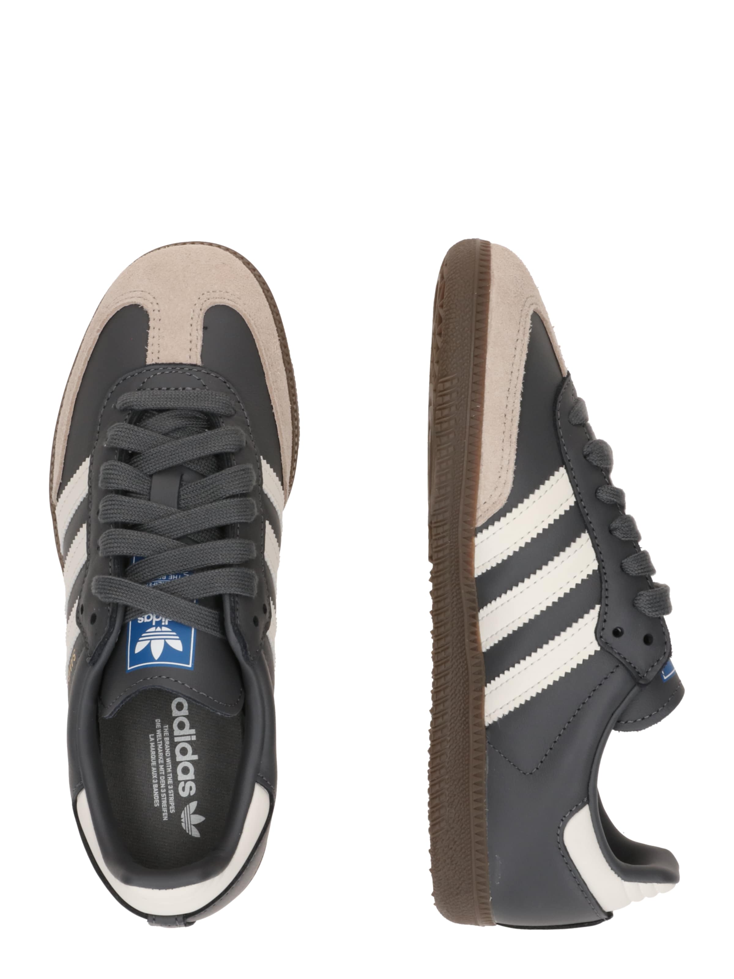 ADIDAS ORIGINALS Matalavartiset tennarit 'SAMBA' värissä harmaa