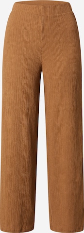 EDITED Wide leg Pants 'Fenja' in Brown: front