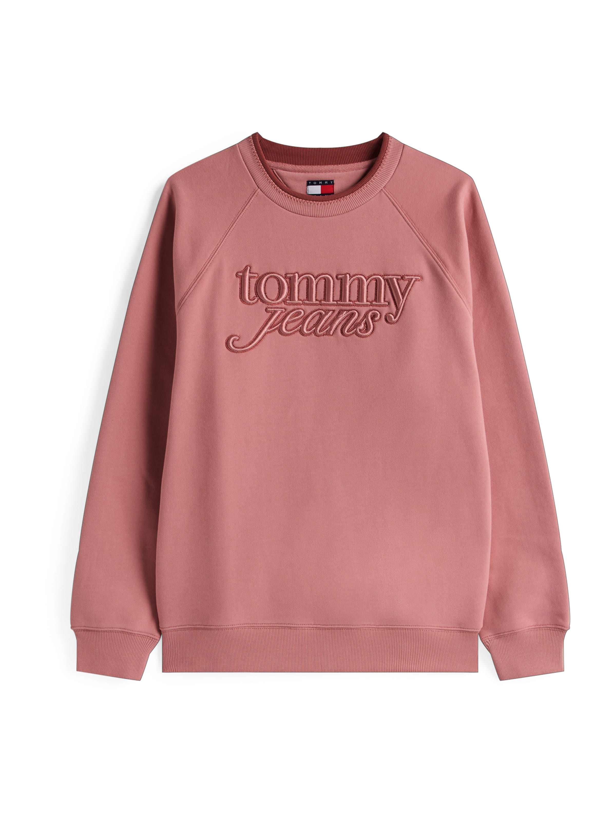 Tommy Jeans Μπλούζα φούτερ σε ροζ: μπροστά