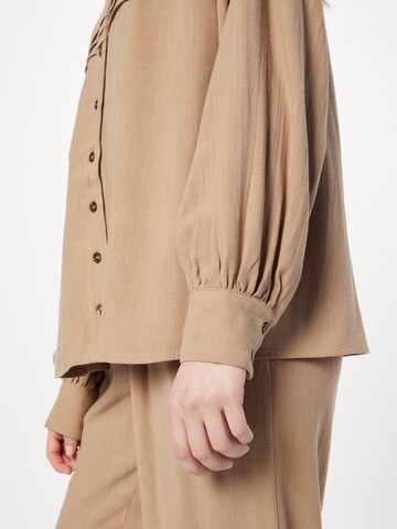 LA STRADA UNICA Blouse 'Kenya' in Brown