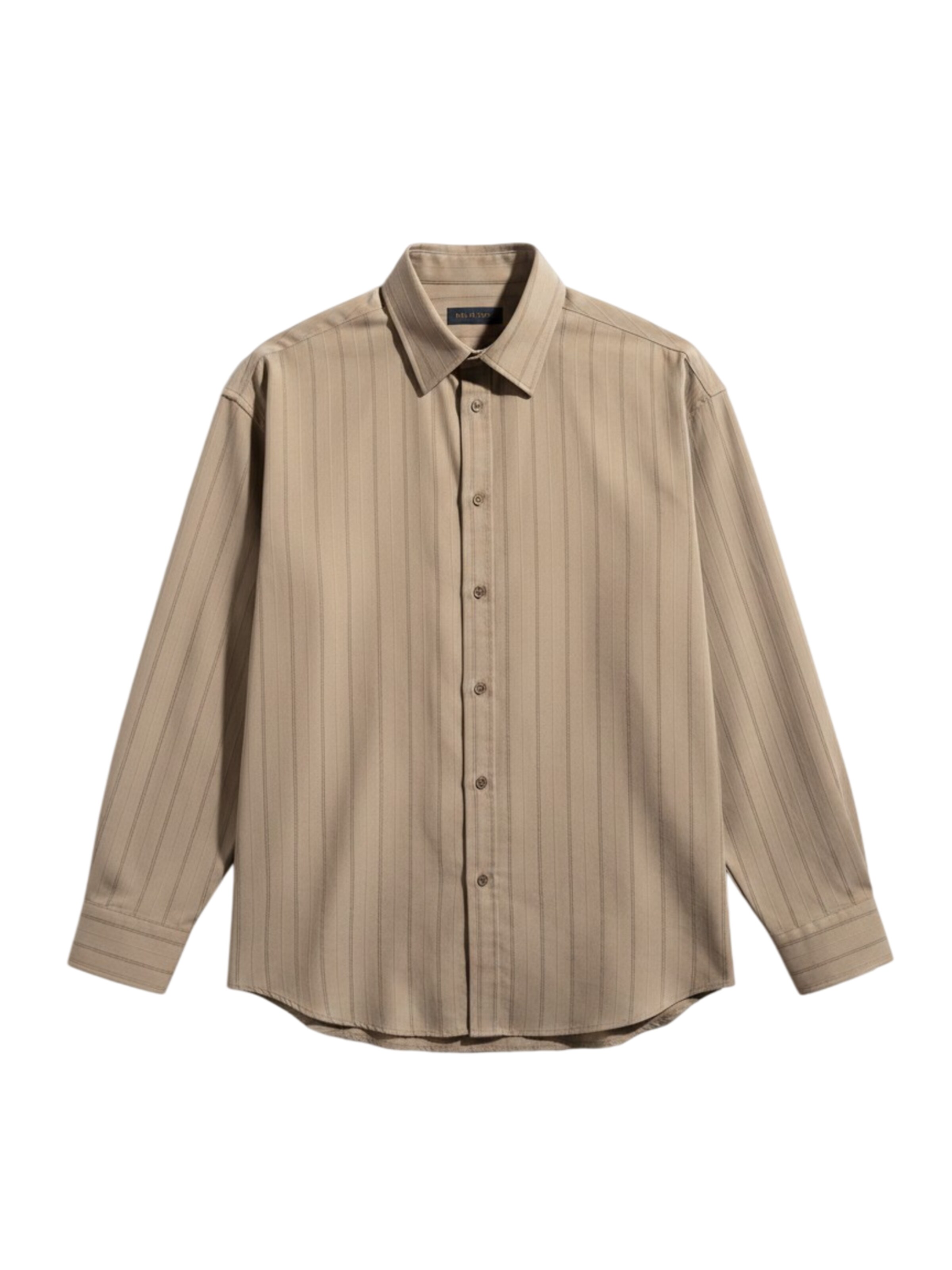 Kleidermafia Hemd 'Regular Fit Striped Line Shirt - Brown'‌‌‌ in S in braun, Produktansicht