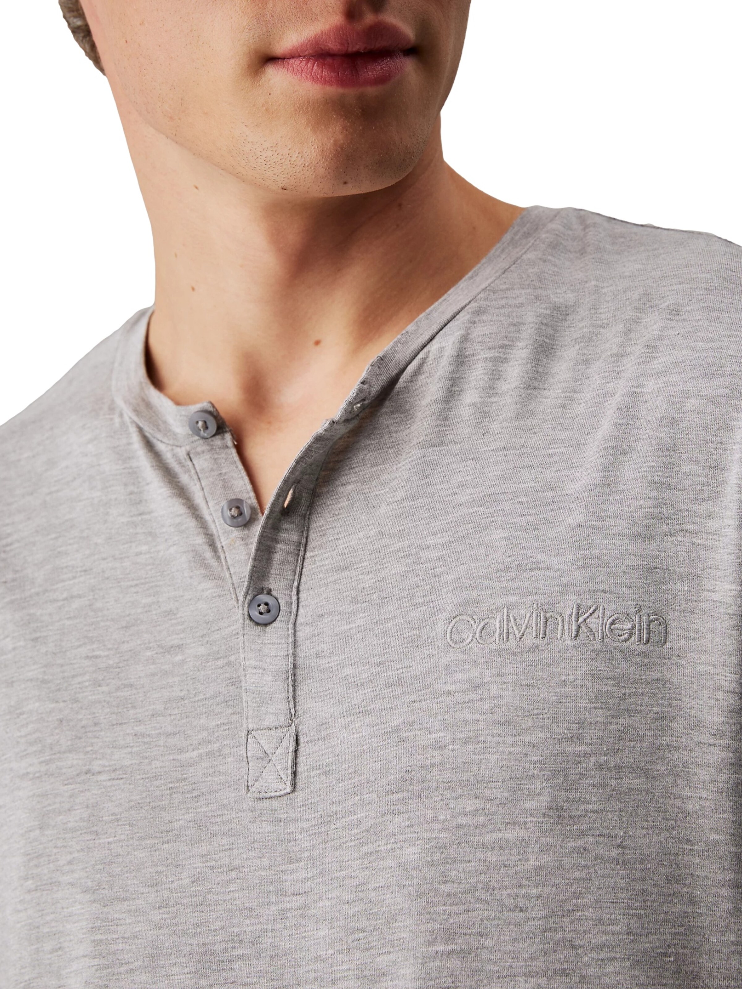 Calvin Klein Pyjamaoberteil in Grau