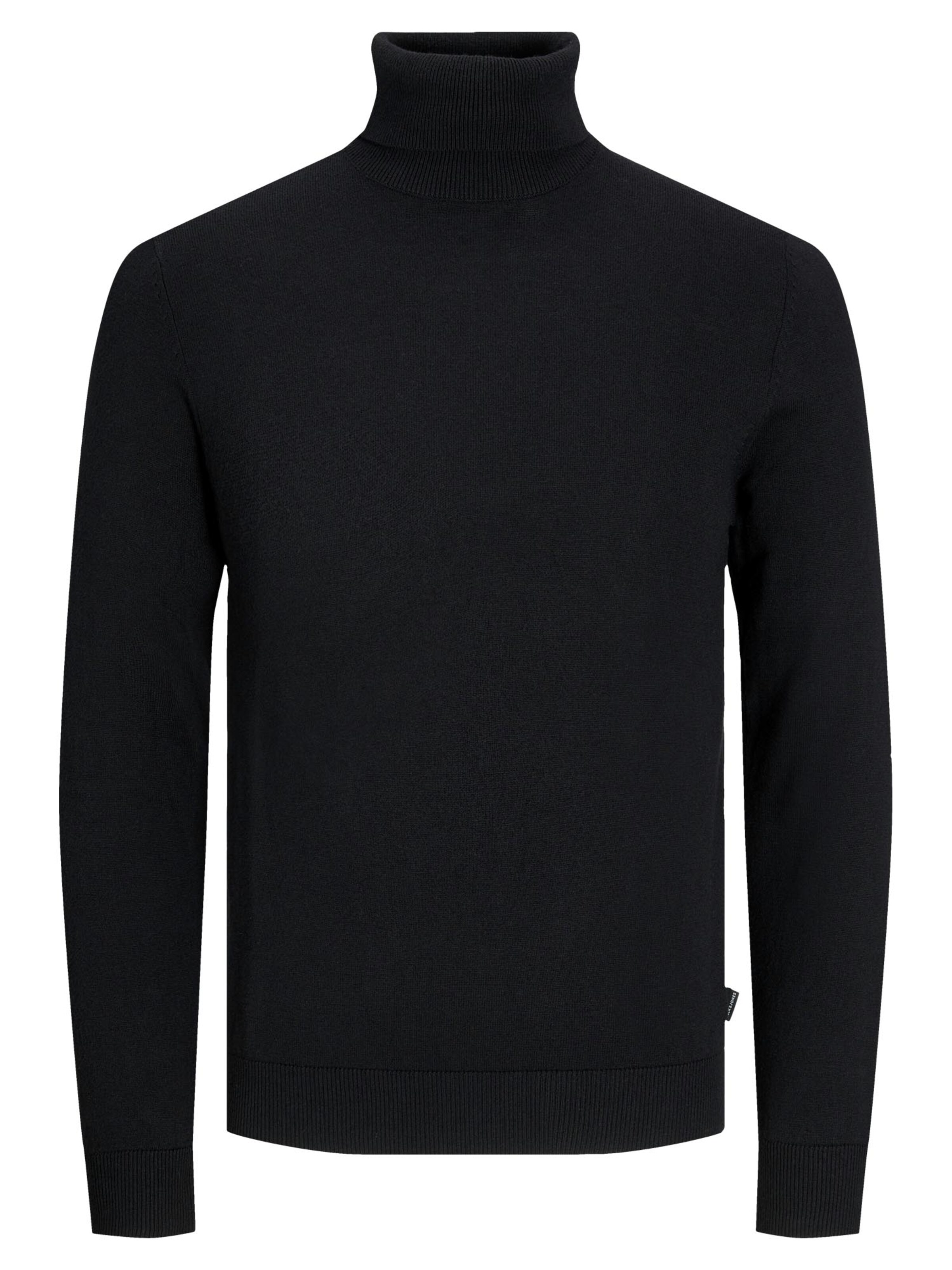 JACK & JONES Pullover 'Emil Knit'‌‌‌‌ in Schwarz: Vorderseite
