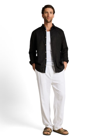 melns TOM TAILOR Standarta piegriezums Krekls