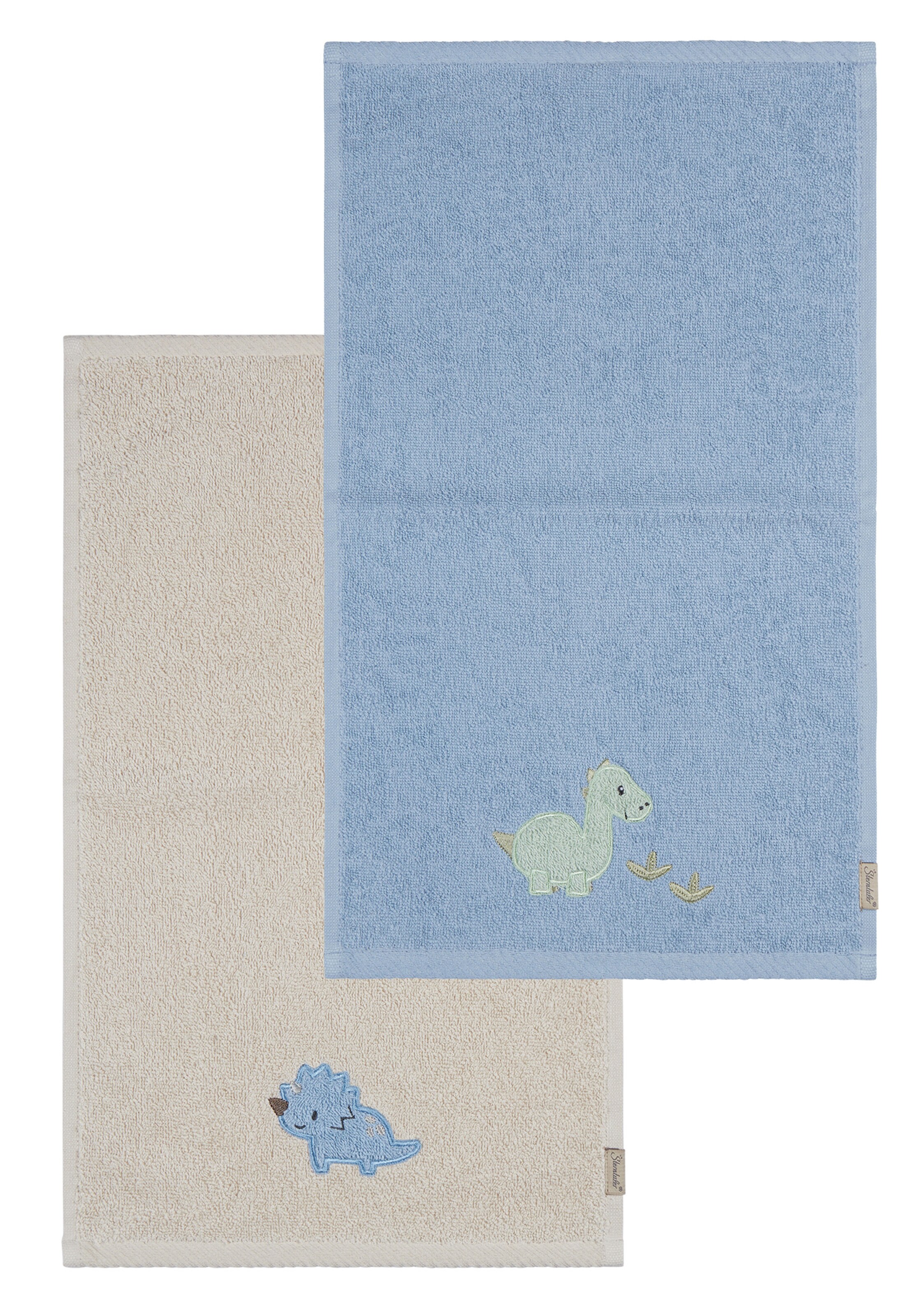 STERNTALER Towel 'Dino Rexi' in Blue: front