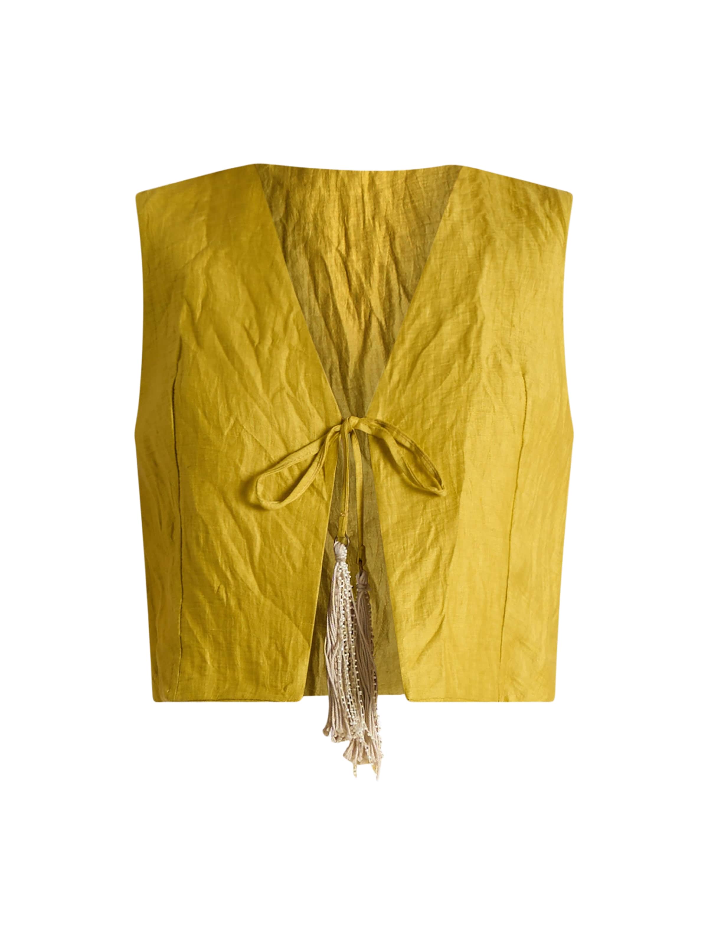 SOUVENIR Bodywarmer in Geel: voorkant