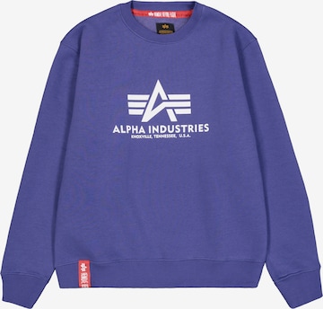 ALPHA INDUSTRIES Sweatshirt in Purple: front