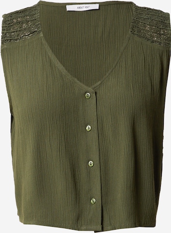 ABOUT YOU Shirt 'Hanne' in Green: front