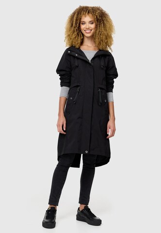 NAVAHOO Raincoat 'Silberperlee' in Black