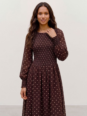 Robe 'LINDA' VERO MODA en marron