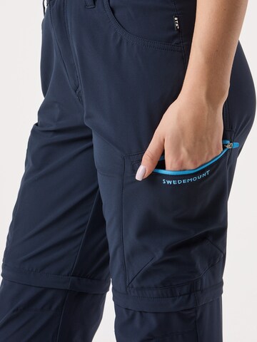 SWEDEMOUNT Regular Outdoorbroek 'Glittertind' in Blauw