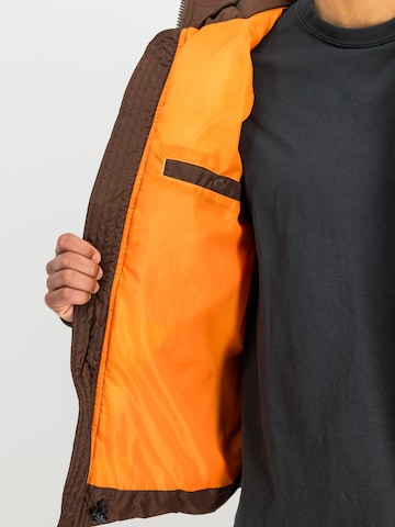 ALPHA INDUSTRIES Kurtka zimowa w kolorze brązowy: bok