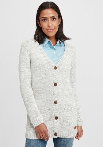 Oxmo Knit Cardigan 'Philemona' in Grey: front