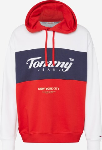 Felpa di Tommy Jeans in rosso: frontale