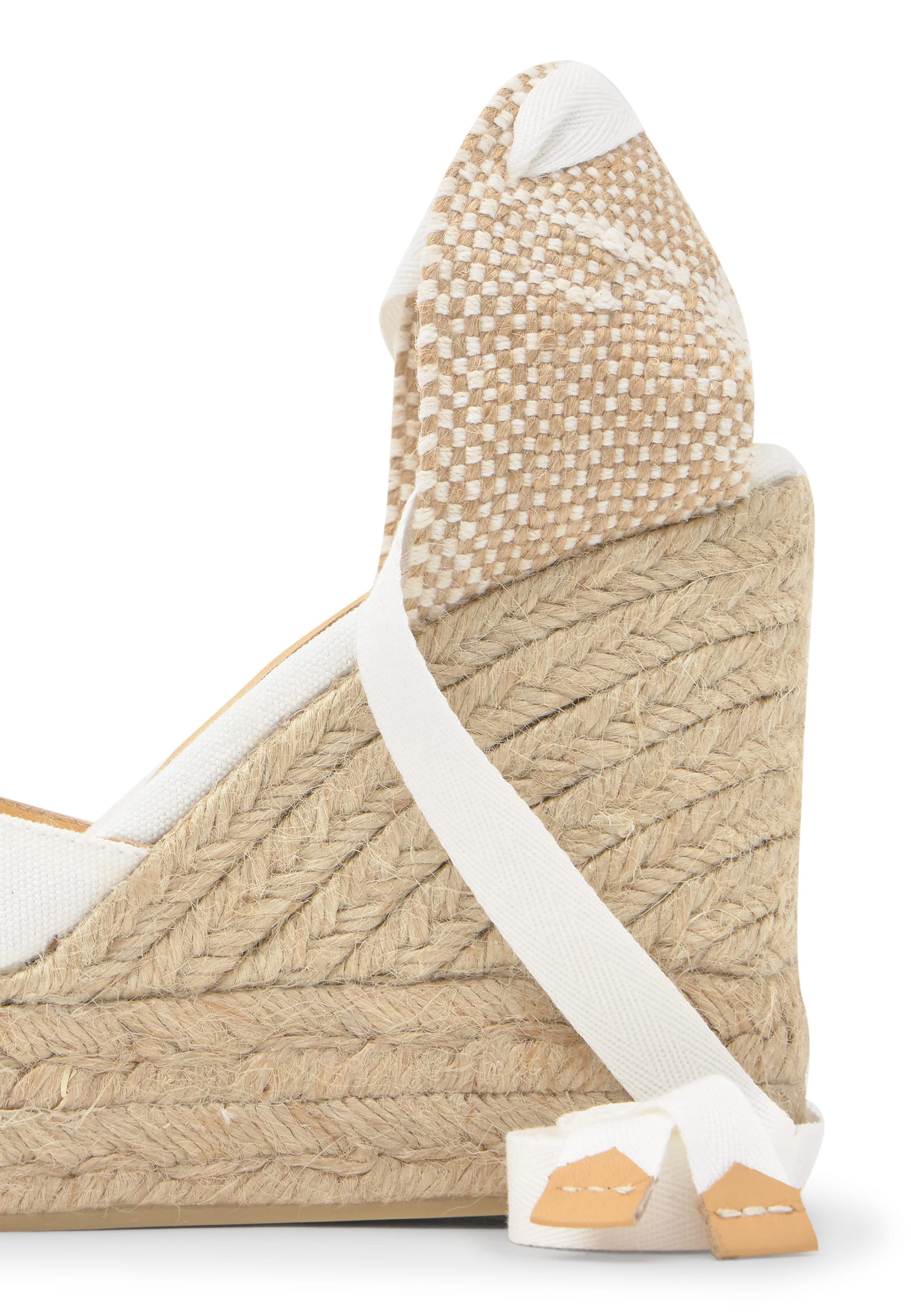 Castañer Espadrilky 'CARINA' – bílá: zadní strana