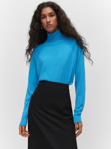 MANGO Pullover  'LUCCAC' in Blau: predná strana