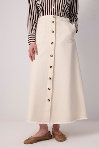Jupe Touche Prive en beige : devant