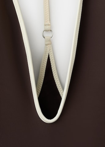 MANGO Swimsuit 'Puglia' in Brown