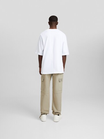 Bershka Loosefit Hose in Braun