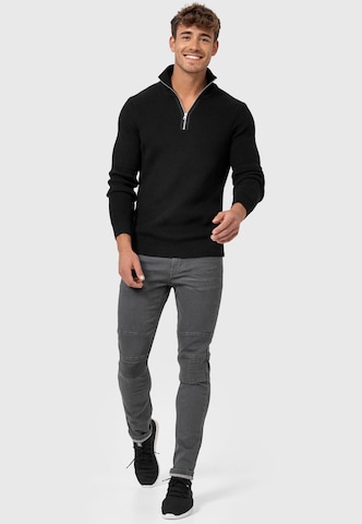 INDICODE JEANS Sweater ' Mayer ' in Black